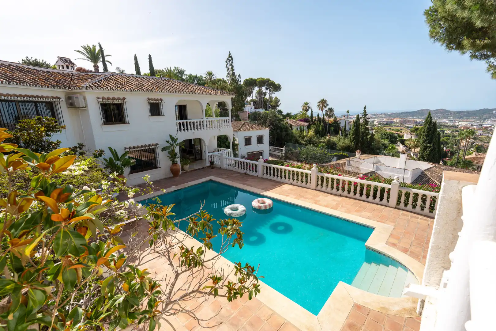 Piscina de Casa o xalet en venda en Mijas amb Aire condicionat, Jardí privat i Terrassa
