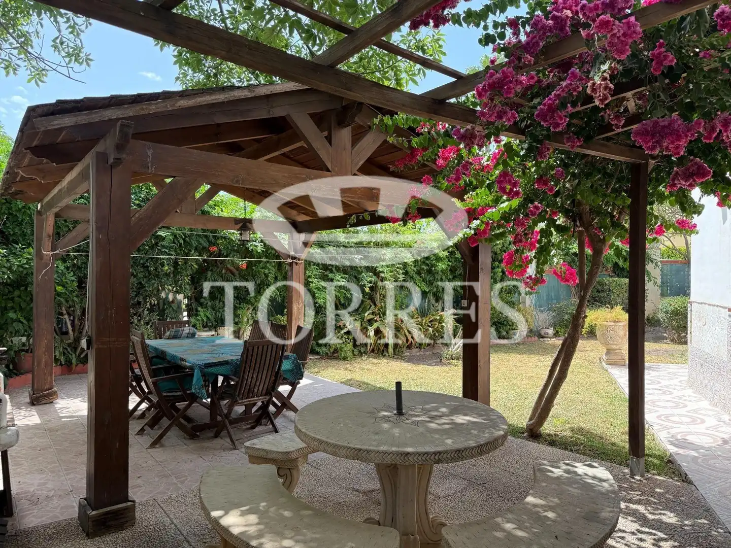Jardín de Casa adosada en venta en Málaga con Terraza, Balcón y Piscina comunitaria