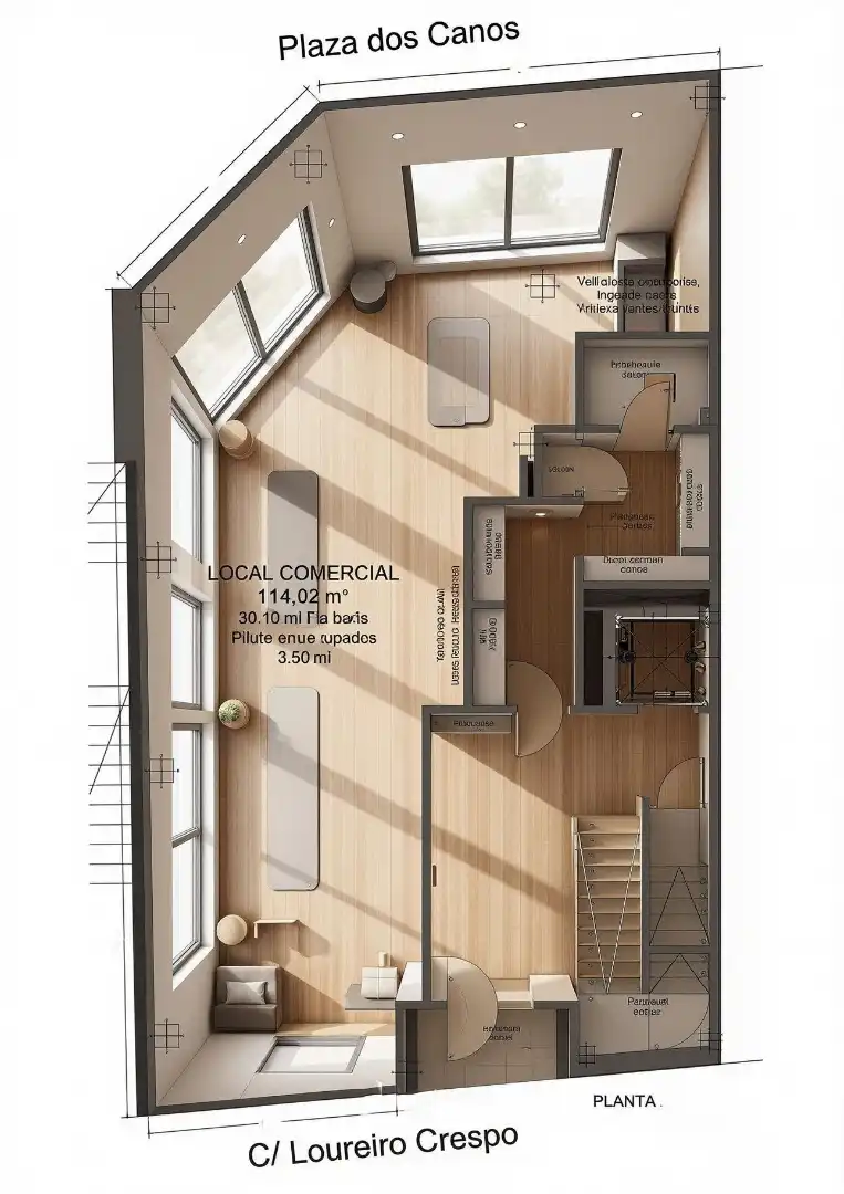 Gewerbefläche zur Miete in Rúa Doutor Loureiro Crespo 29, imagen 2