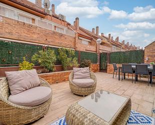 Terrace of Single-family semi-detached for sale in  Madrid Capital  with Air Conditioner, Heating and Private garden