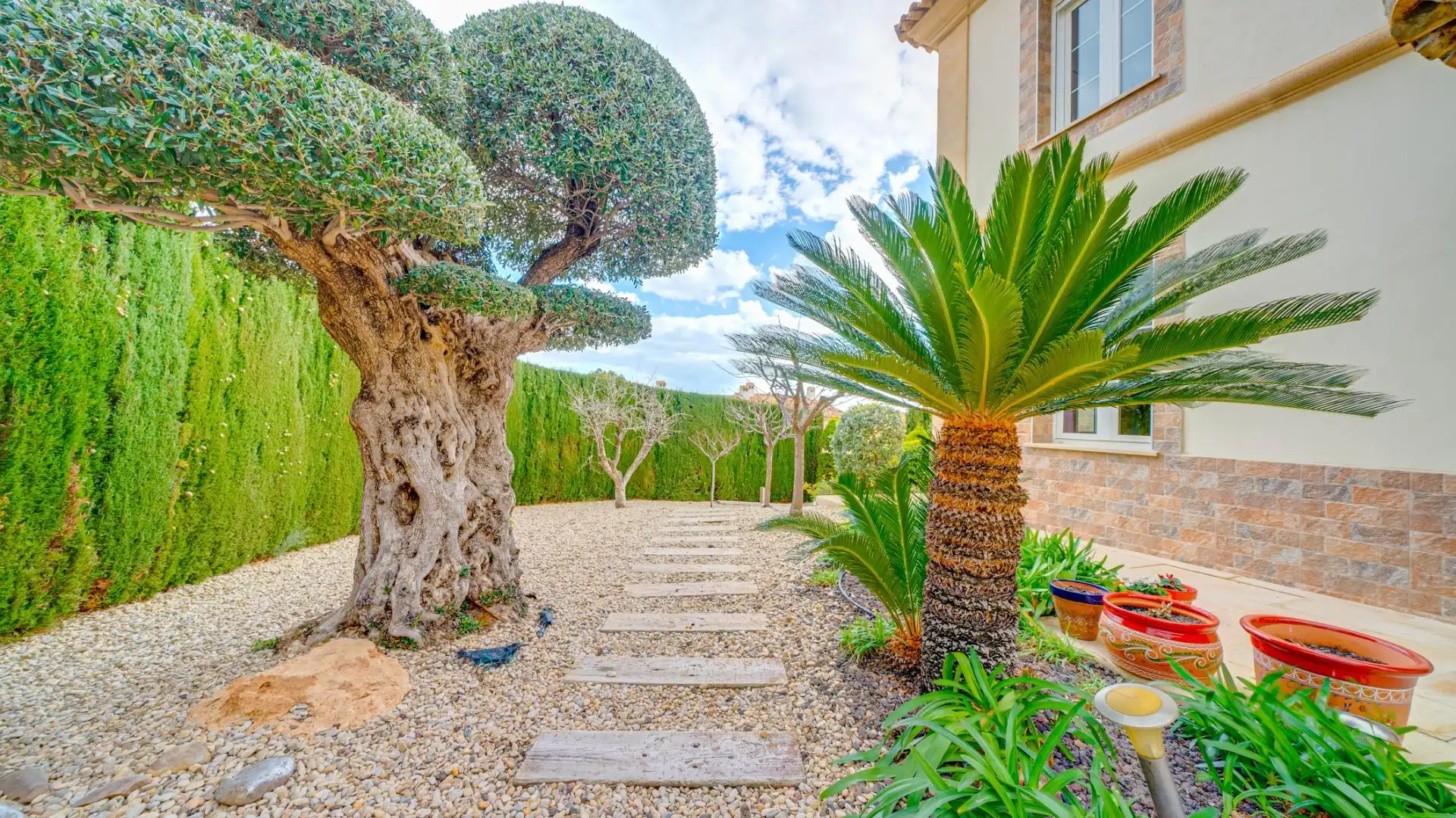 Garten von Haus oder Chalet zum Verkauf in Finestrat mit Klimaanlage, Heizung und Privatgarten