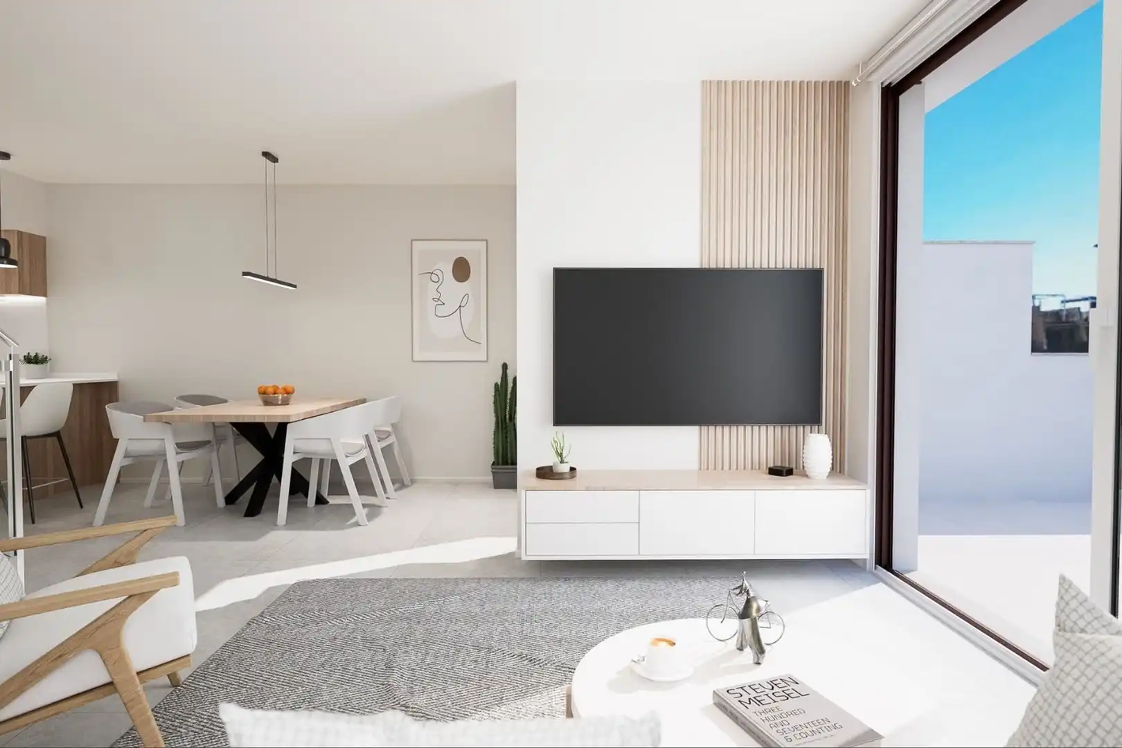 Sala de estar de Casa adosada en venta en Pilar de la Horadada