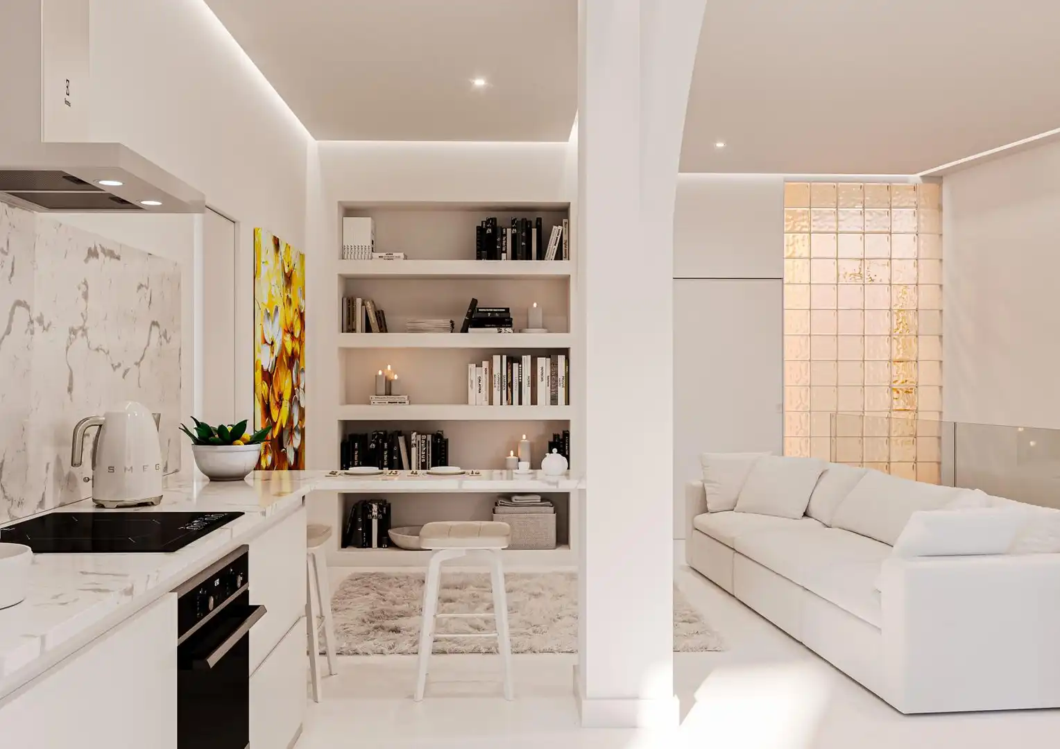 Wohnzimmer von Wohnung zum Verkauf in Pinto mit Klimaanlage, Heizung und Möbliert