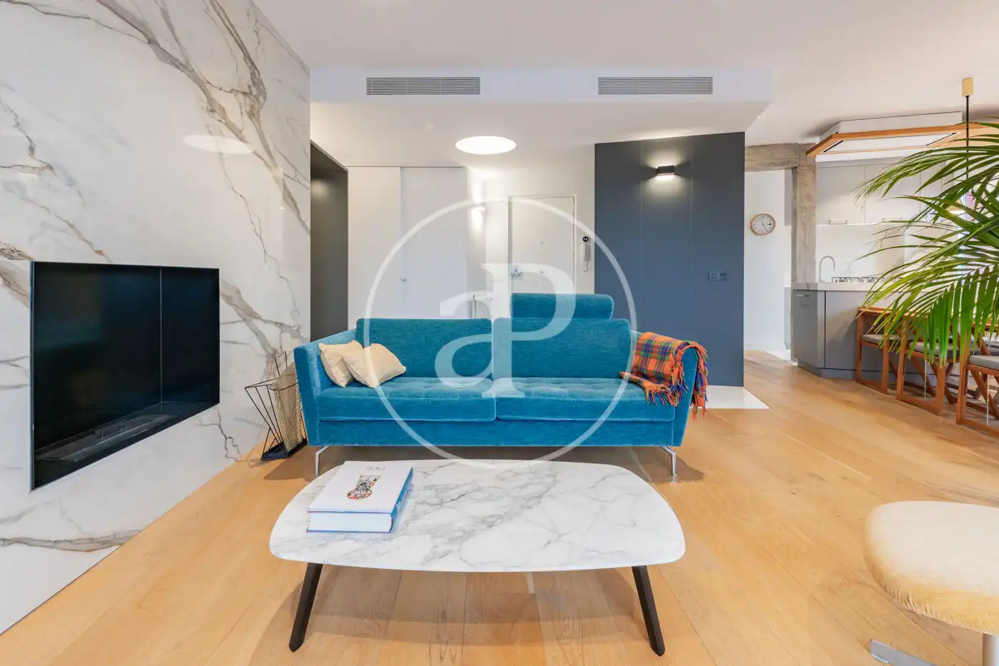 Wohnzimmer von Wohnung zum Verkauf in Madrid mit Klimaanlage, Heizung und Terrasse