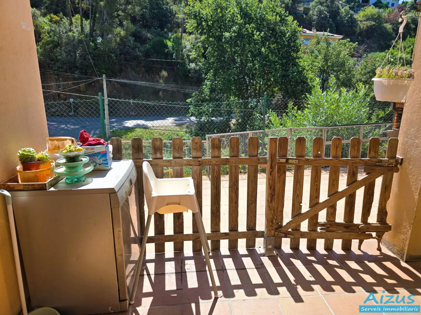 Balcony of Houses for sale in Santa Susanna  with Air Conditioner, Terrace and Oven