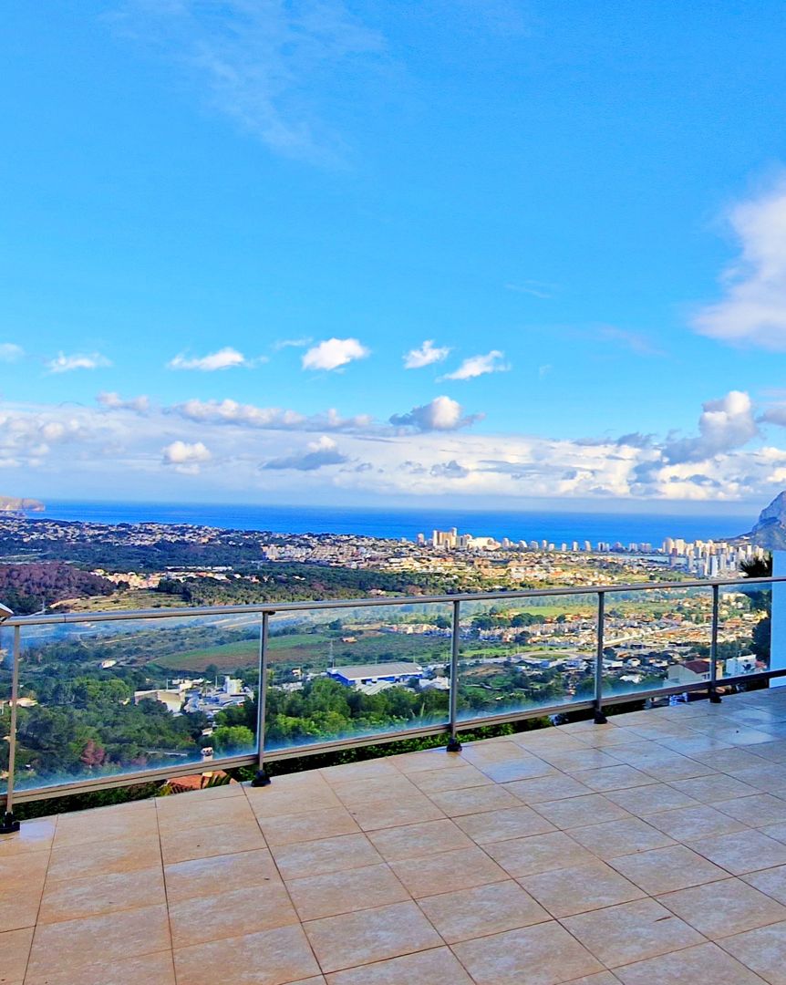 Exterior view of Single-family semi-detached to rent in Calpe / Calp  with Air Conditioner, Terrace and Furnished