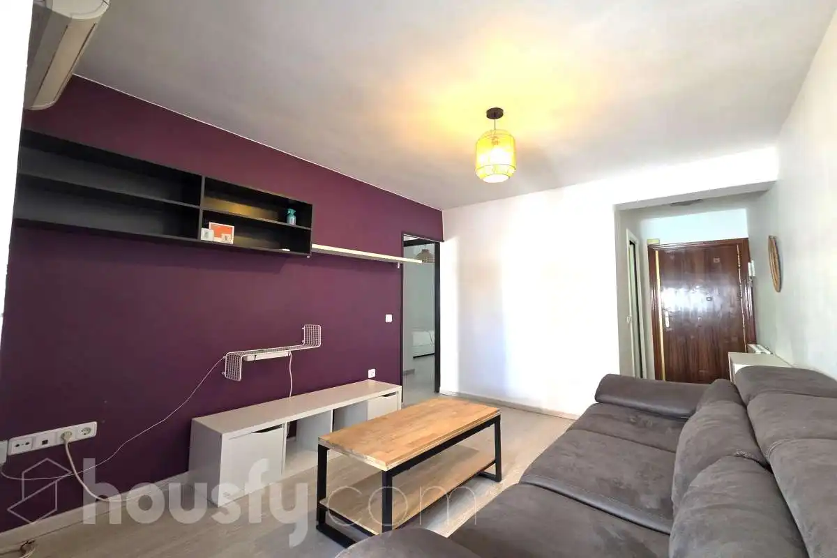 Wohnzimmer von Wohnung zur Miete in Madrid mit Klimaanlage, Heizung und Möbliert