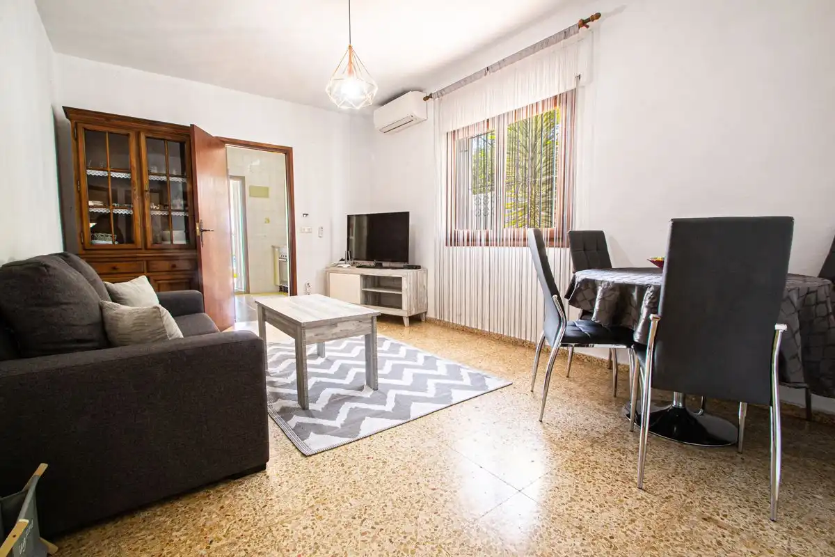Living room of Houses for sale in Calpe / Calp  with Air Conditioner, Heating and Private garden