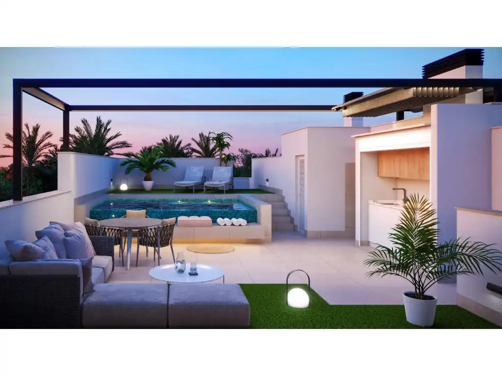 Terrassa de Casa o xalet en venda en Pilar de la Horadada amb Jardí privat i Piscina