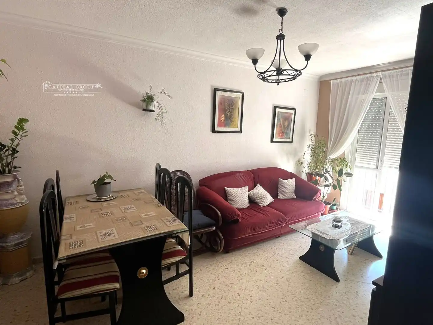 Sala d'estar de Pis en venda en Moguer amb Aire condicionat, Moblat i Forn