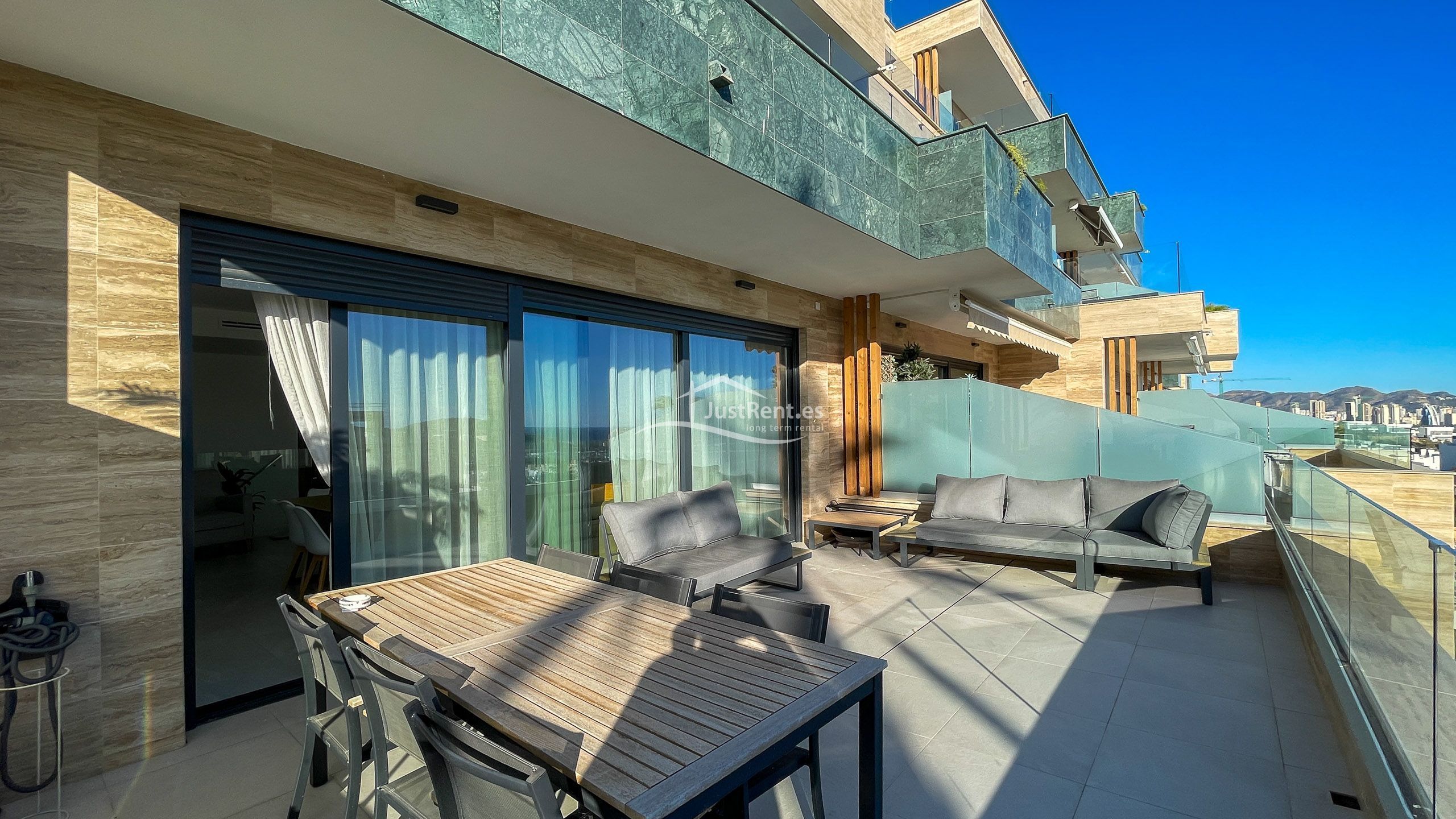 Terrace of Duplex to rent in Finestrat  with Air Conditioner, Private garden and Terrace