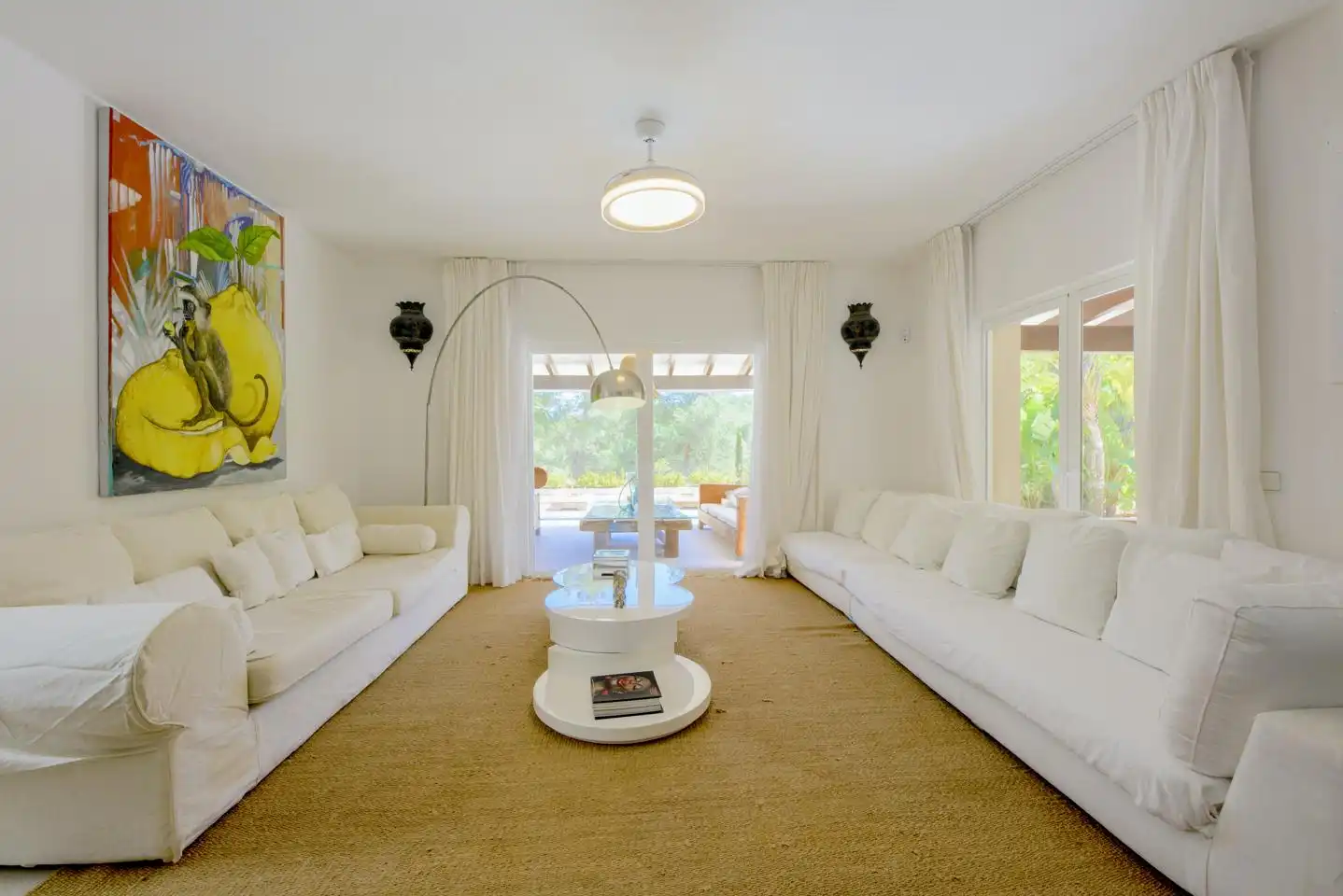 Living room of Houses for rent in Sant Josep de sa Talaia  with Private garden, Terrace and Swimming Pool