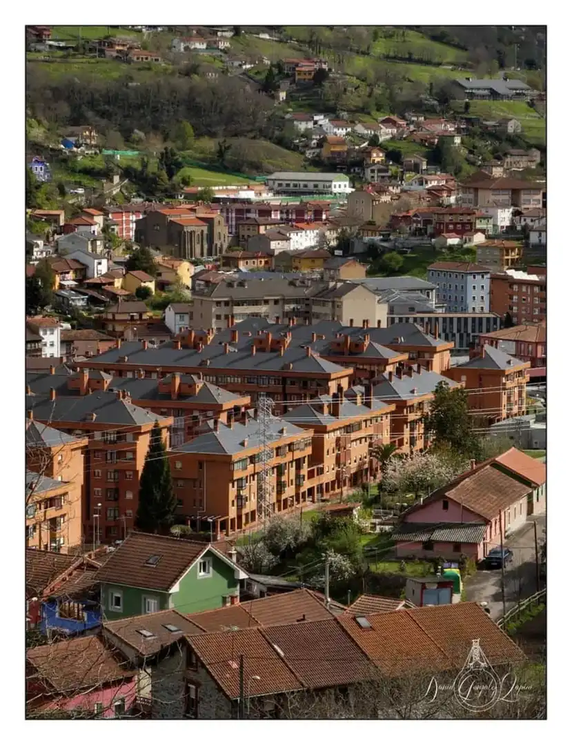 Vista exterior de Pis en venda en Mieres (Asturias) amb Calefacció i Jardí privat
