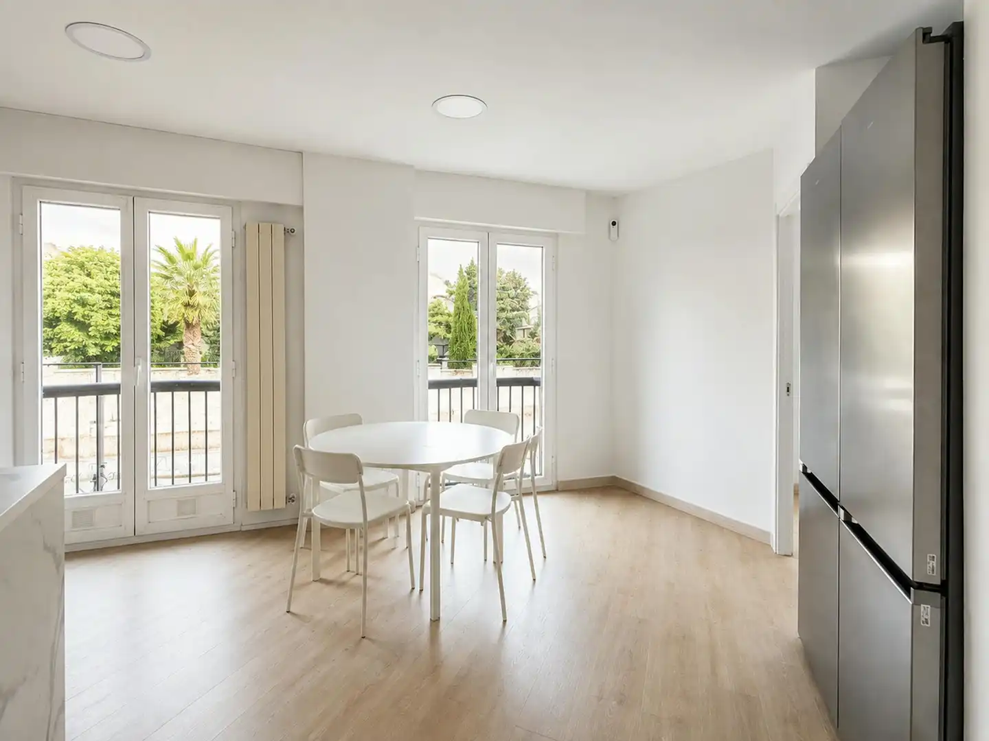 Dining room of Flat for rent in Madrid  with Air Conditioner, Heating and Washing machine