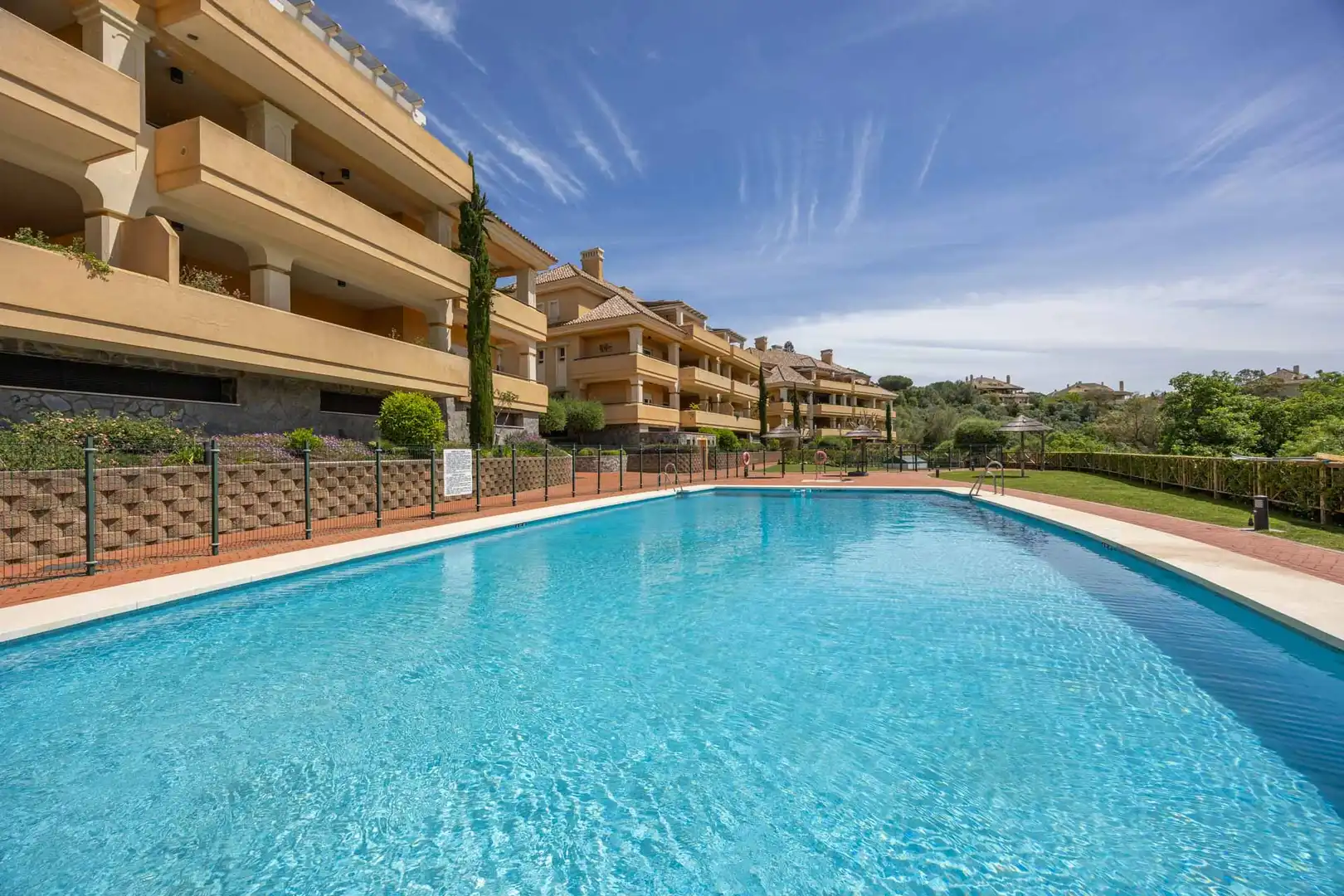 Swimming pool of Apartments for sale in Sotogrande  with Air Conditioner, Heating and Terrace