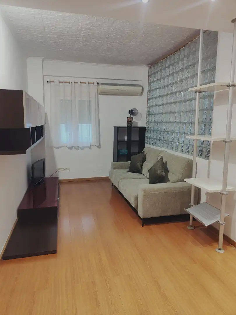 Sala d'estar de Apartament de lloguer en Zaragoza amb Calefacció, Parquet i Moblat