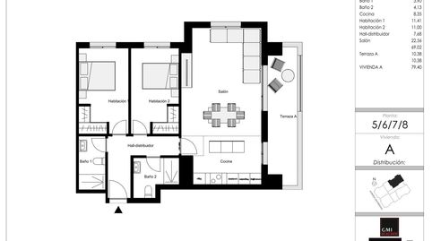 Foto 2 de Apartament en venda a Avenida Avenida Universidad, 18, San Mamés - La Palomera, León Capital