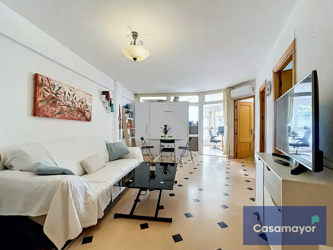 Wohnzimmer von Wohnung zum Verkauf in Alicante / Alacant mit Klimaanlage, Heizung und Terrasse