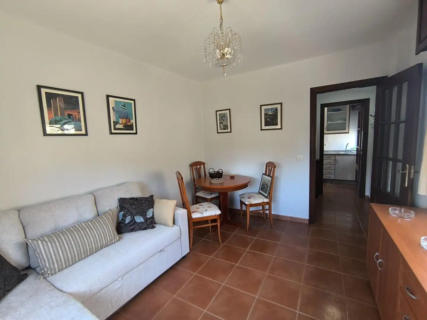 Sala de estar de Casa o chalet en venta en Santiago de Compostela  con Calefacción y Amueblado