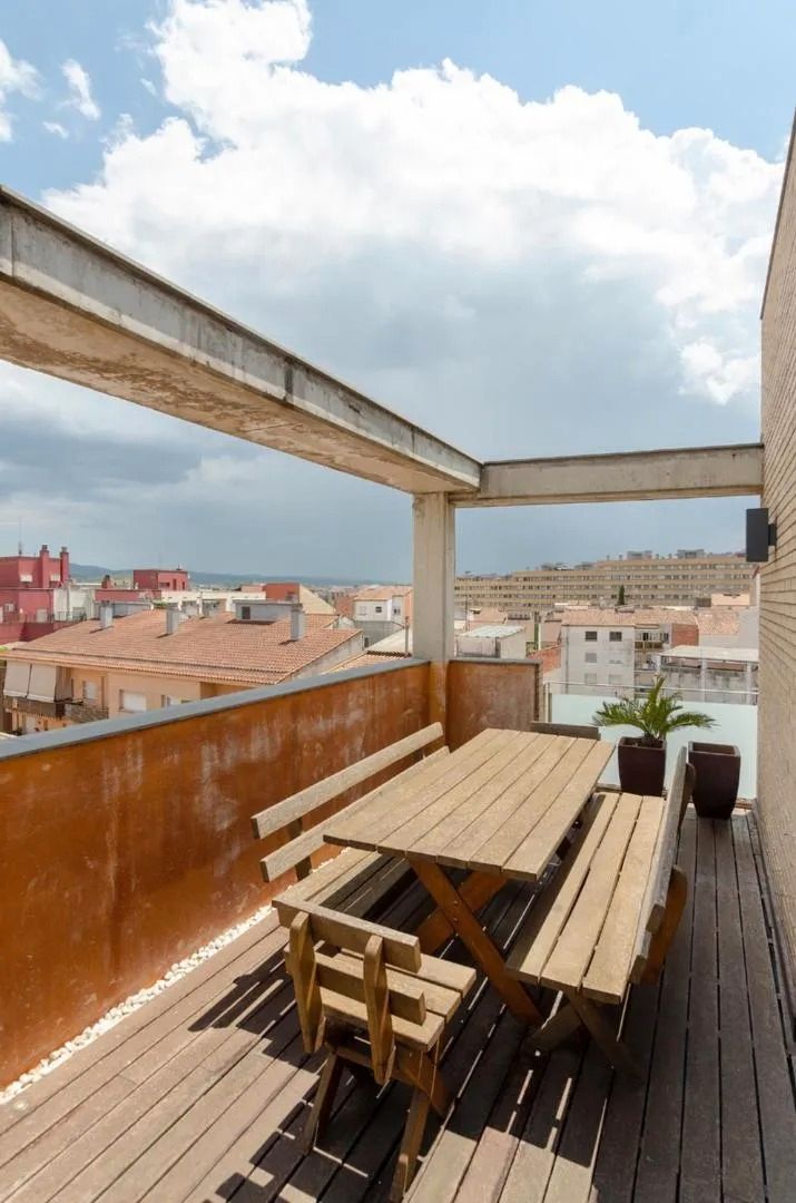 Terrace of Attic for sale in Girona Capital  with Air Conditioner, Heating and Parquet flooring