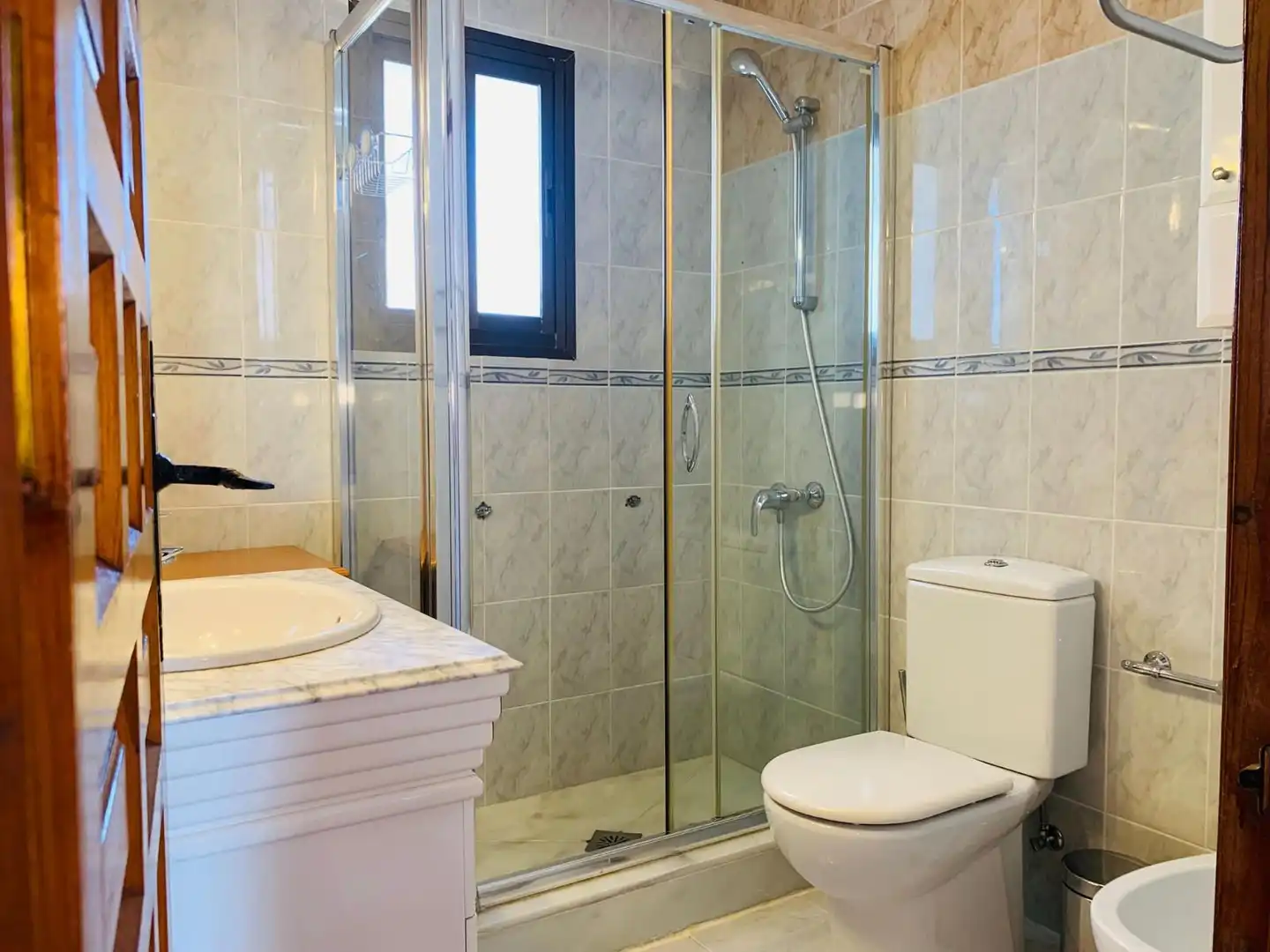 Baño de Casa o chalet en venta en Mijas con Aire acondicionado, Jardín privado y Trastero