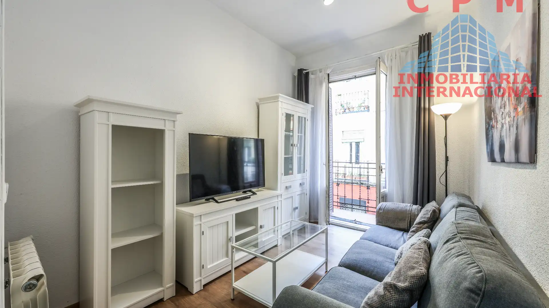 Sala de estar de Piso de alquiler en  Madrid Capital con Aire acondicionado, Calefacción y Parquet