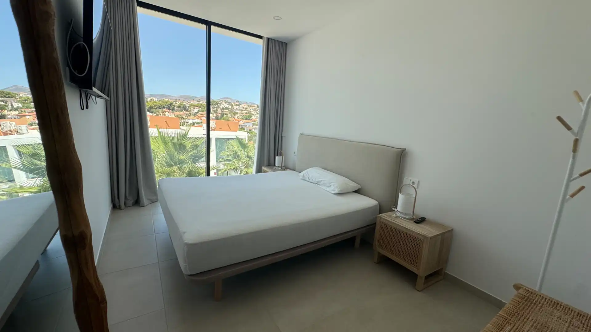 Habitación de Casa adosada de alquiler en Calpe / Calp con Aire acondicionado, Jardín privado y Terraza