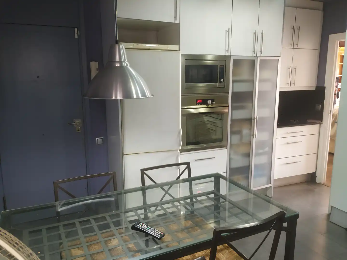 Küche von Dachboden zur Miete in Barcelona mit Heizung, Ofen und Balkon