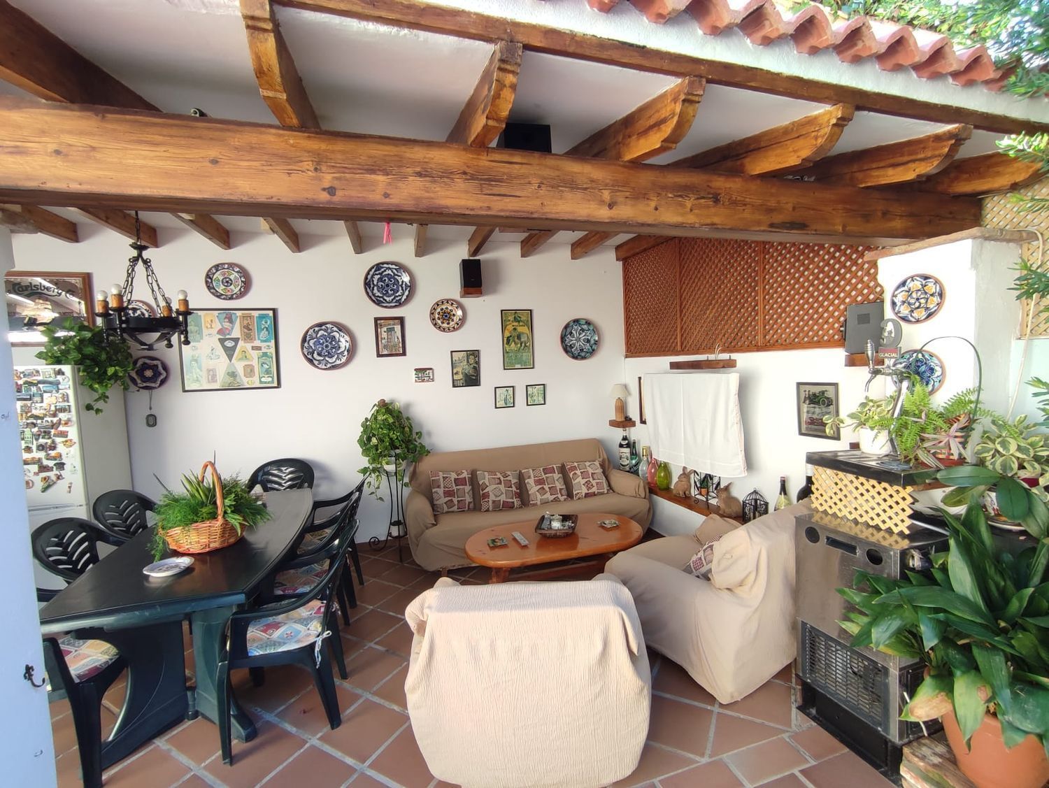 Sala de estar de Casa o chalet en venta en Málaga Capital con Aire acondicionado, Jardín privado y Terraza