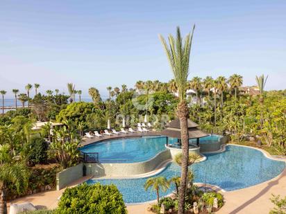 Swimming pool of Flat for sale in Marbella  with Heating, Private garden and Storage room