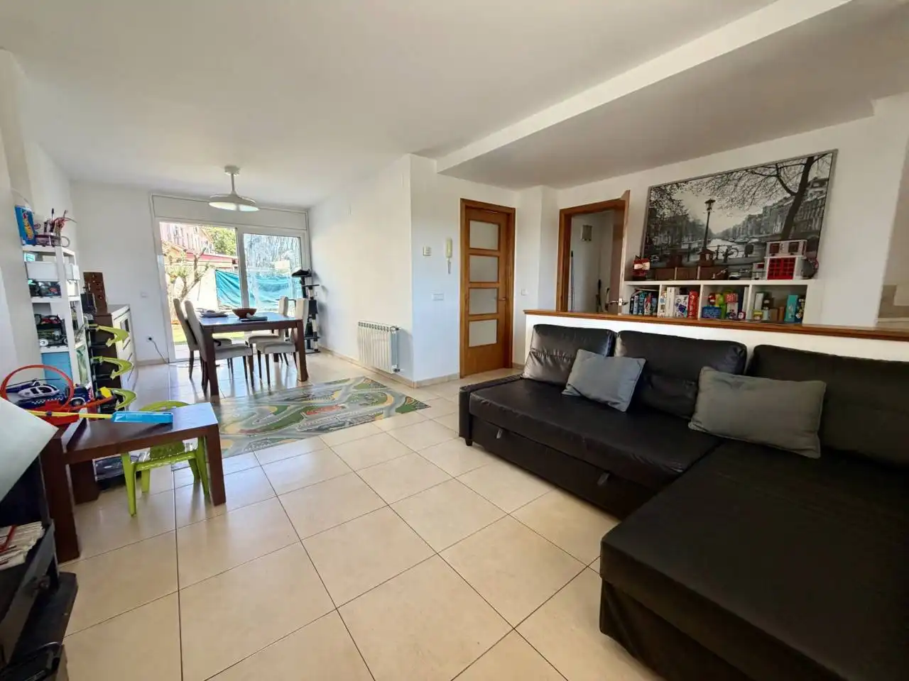 Sala de estar de Casa adosada en venta en Vidreres con Calefacción, Jardín privado y Terraza