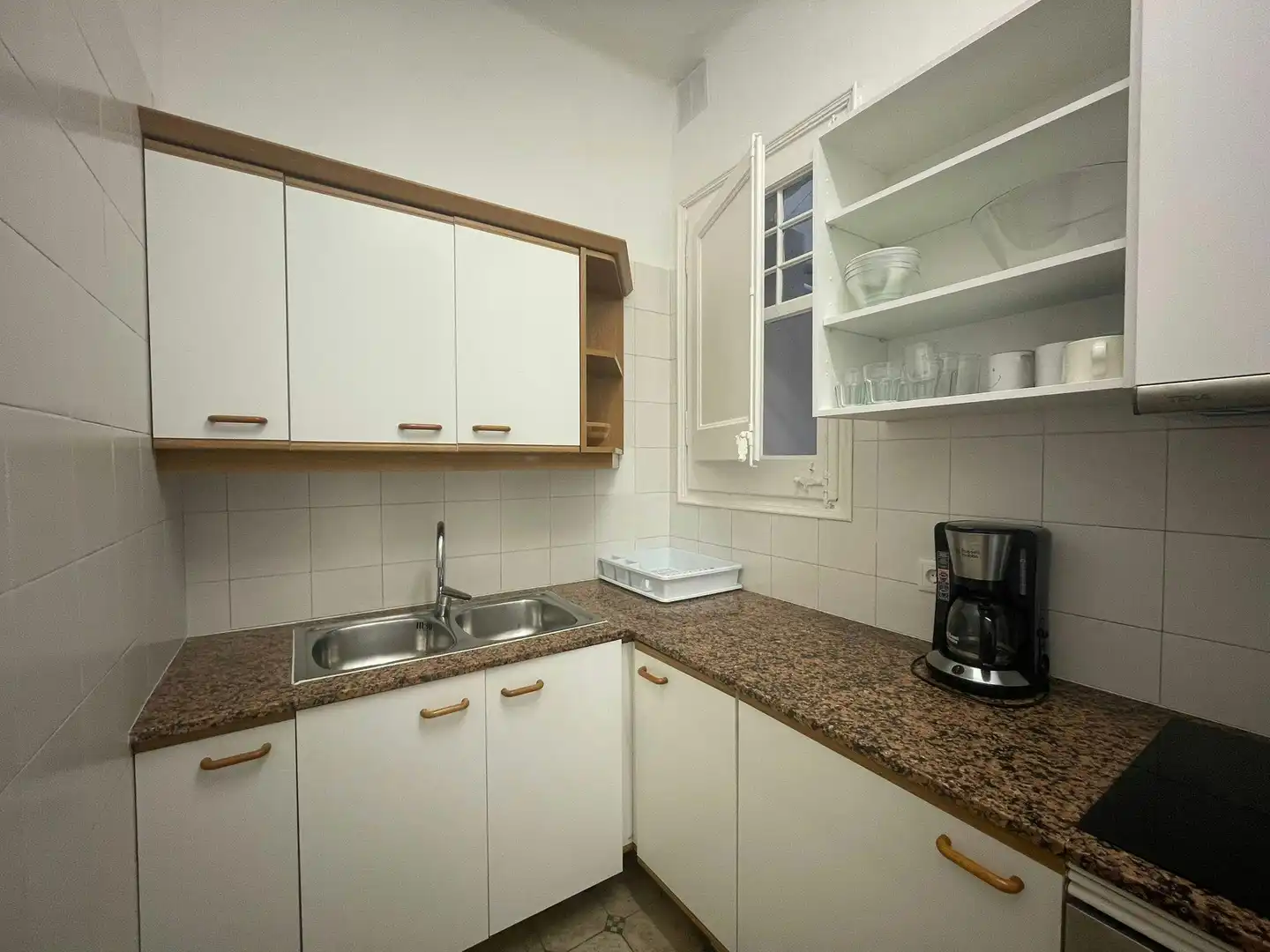 Küche von Wohnung zur untervermieten in Barcelona mit Heizung, Möbliert und Waschmaschine