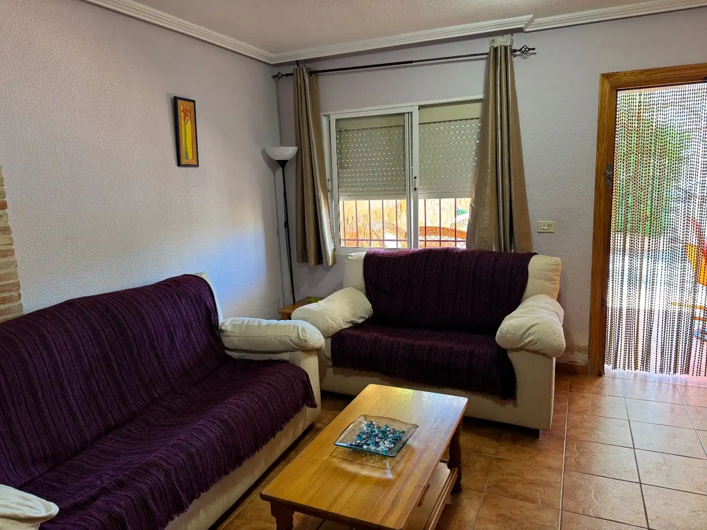 Sala d'estar de Casa o xalet per a compartir en Mazarrón amb Jardí privat, Piscina i Moblat