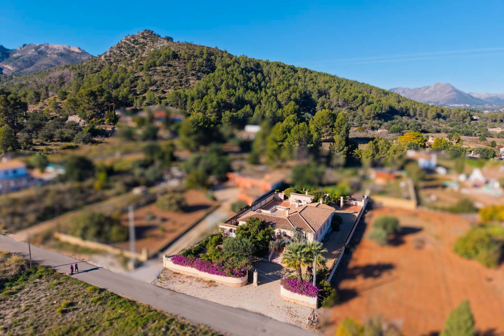Vista exterior de Casa o xalet en venda en Xaló amb Calefacció i Piscina