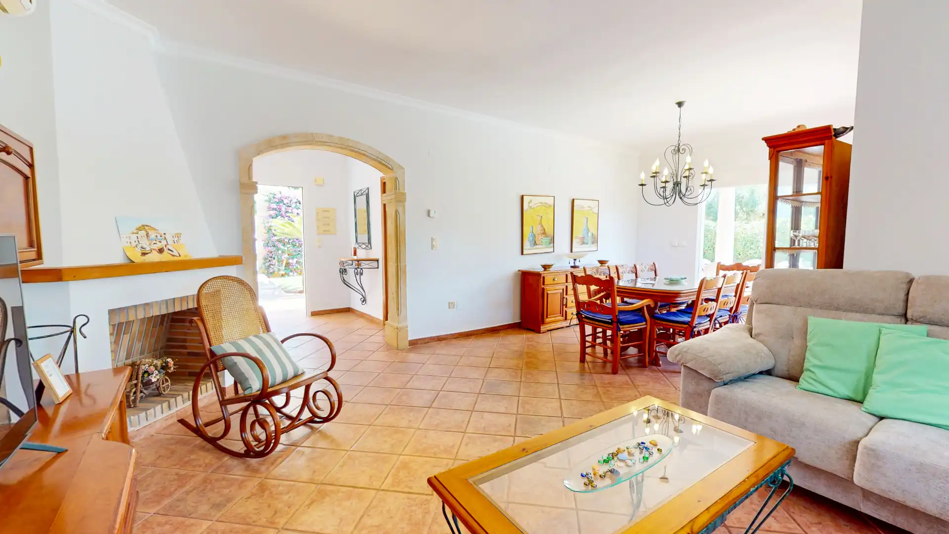 Comedor de Casa o chalet de alquiler en Dénia con Aire acondicionado, Calefacción y Jardín privado