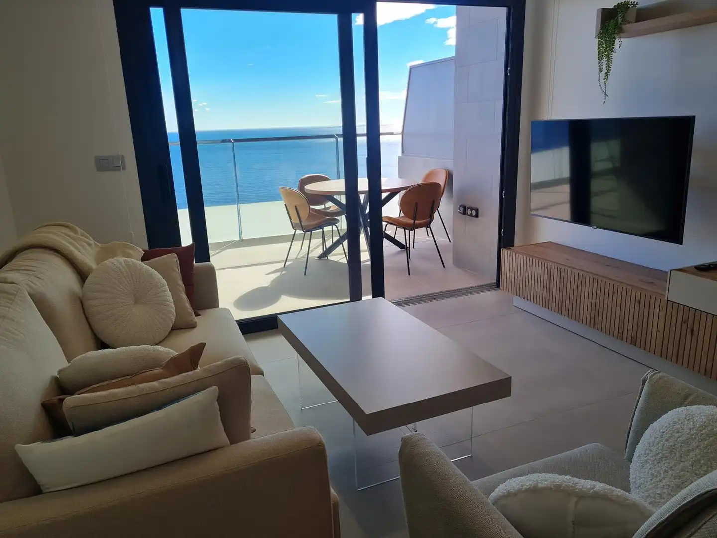Sala de estar de Apartamento en venta en Benidorm con Aire acondicionado, Calefacción y Terraza