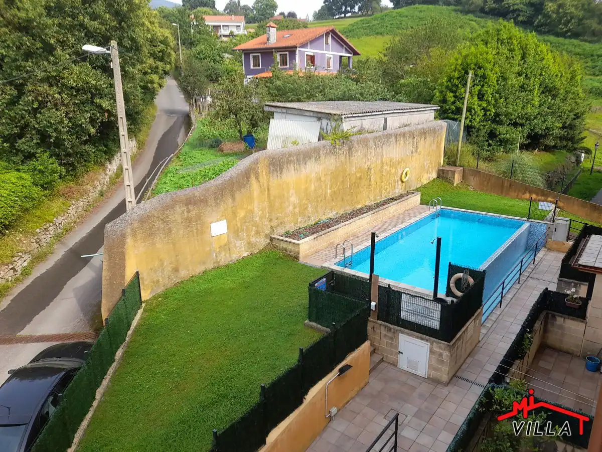 Swimming pool of Attic for sale in Limpias  with Heating, Storage room and Balcony