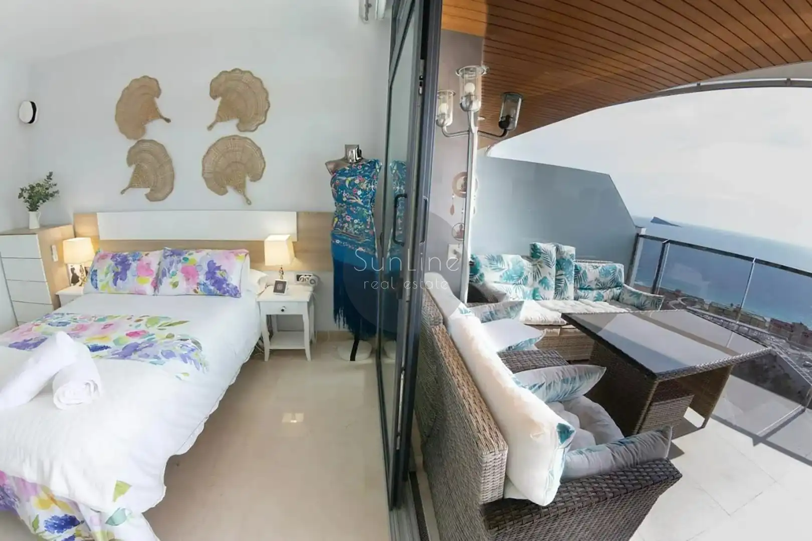 Terrasse von Wohnung zum Verkauf in Benidorm mit Möbliert, Balkon und Whirlpool