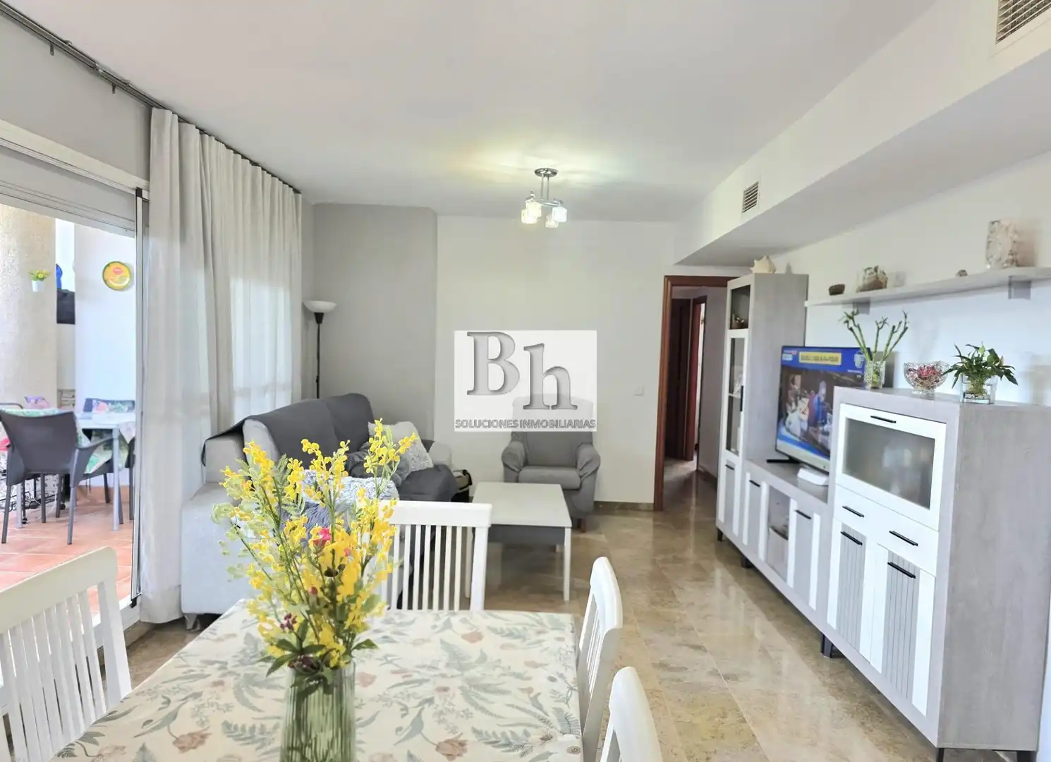 Sala de estar de Ático en venta en Málaga con Aire acondicionado, Calefacción y Terraza