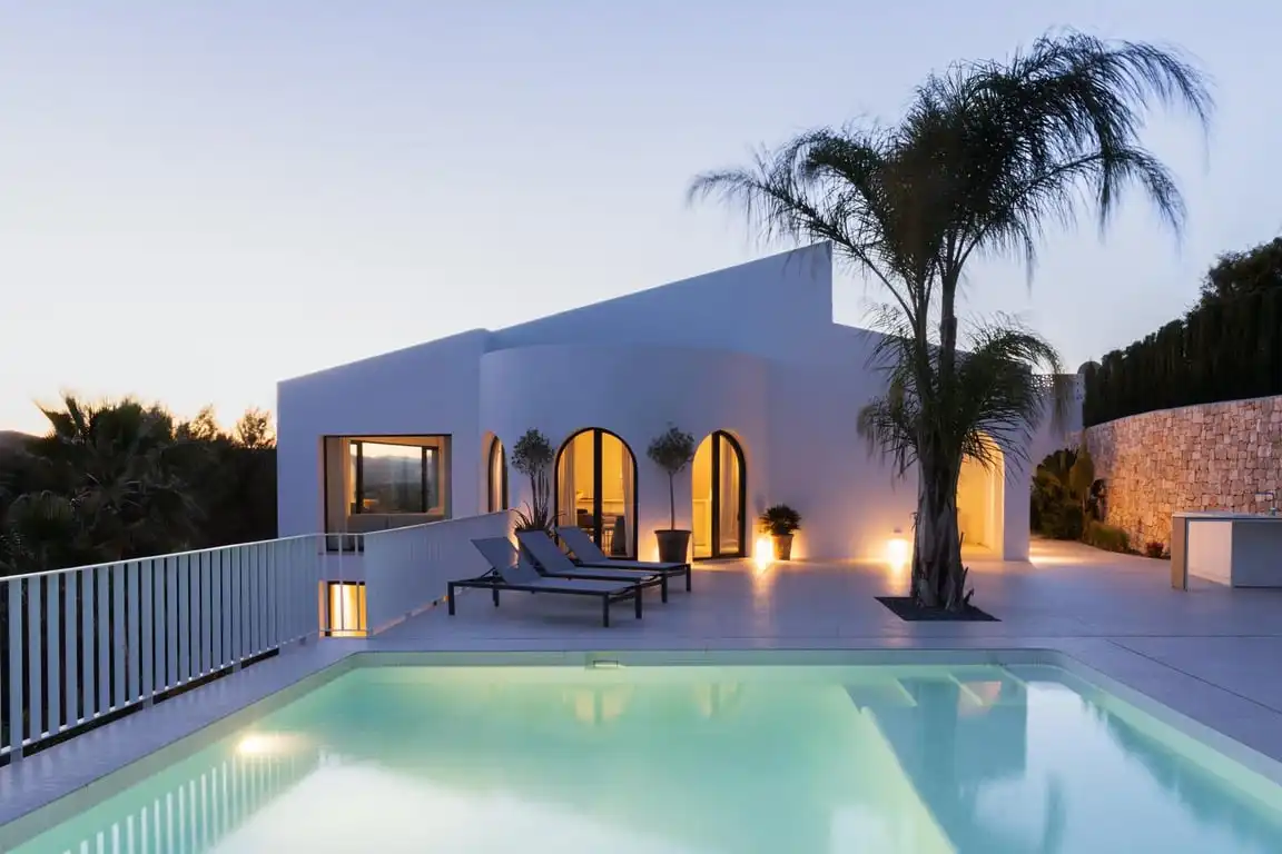 Terraza de Casa o chalet de alquiler en Jávea / Xàbia con Aire acondicionado, Jardín privado y Amueblado