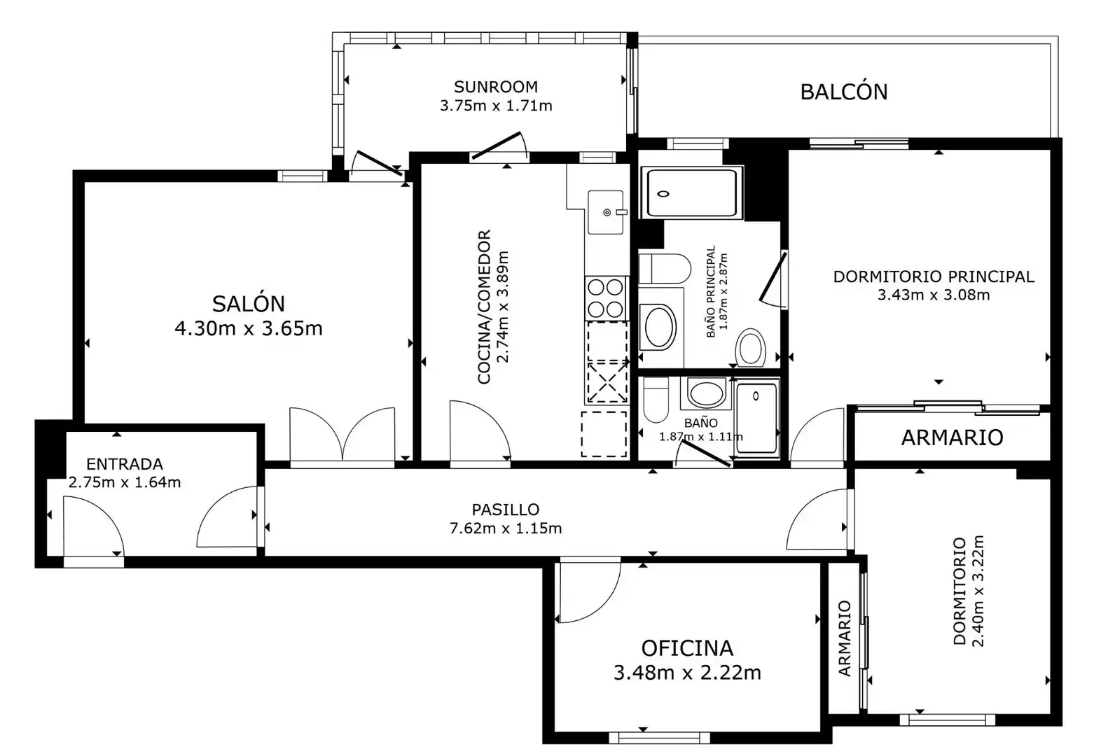 Piso con ascensor en venta en Ensanche, imagen 42