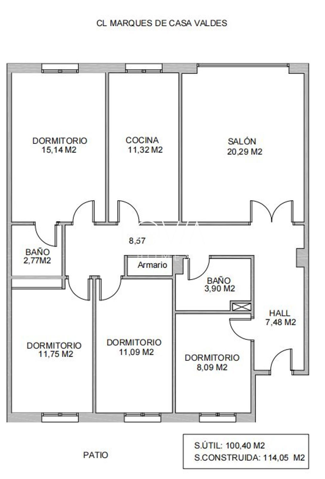 Piso en venta en Marques de Casa Valdes, Barrio del Centro, Centro