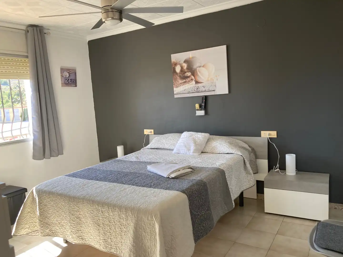 Dormitori de Casa o xalet de lloguer en Peñíscola / Peníscola amb Aire condicionat, Jardí privat i Terrassa