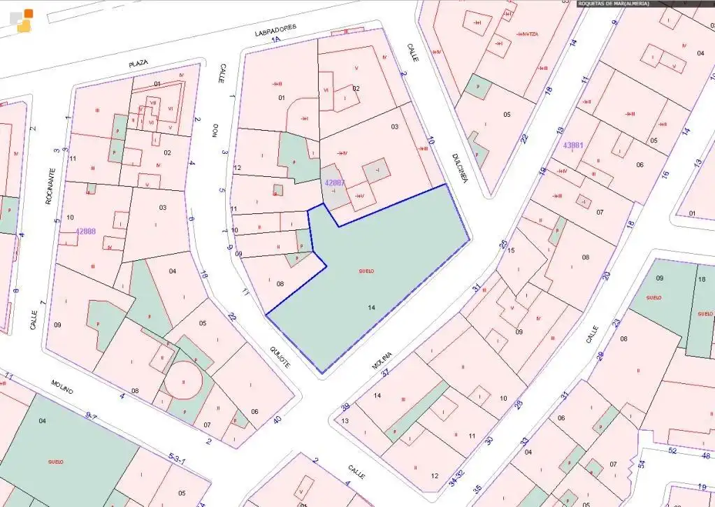 Lands and plots for sale in Roquetas de Mar ciudad