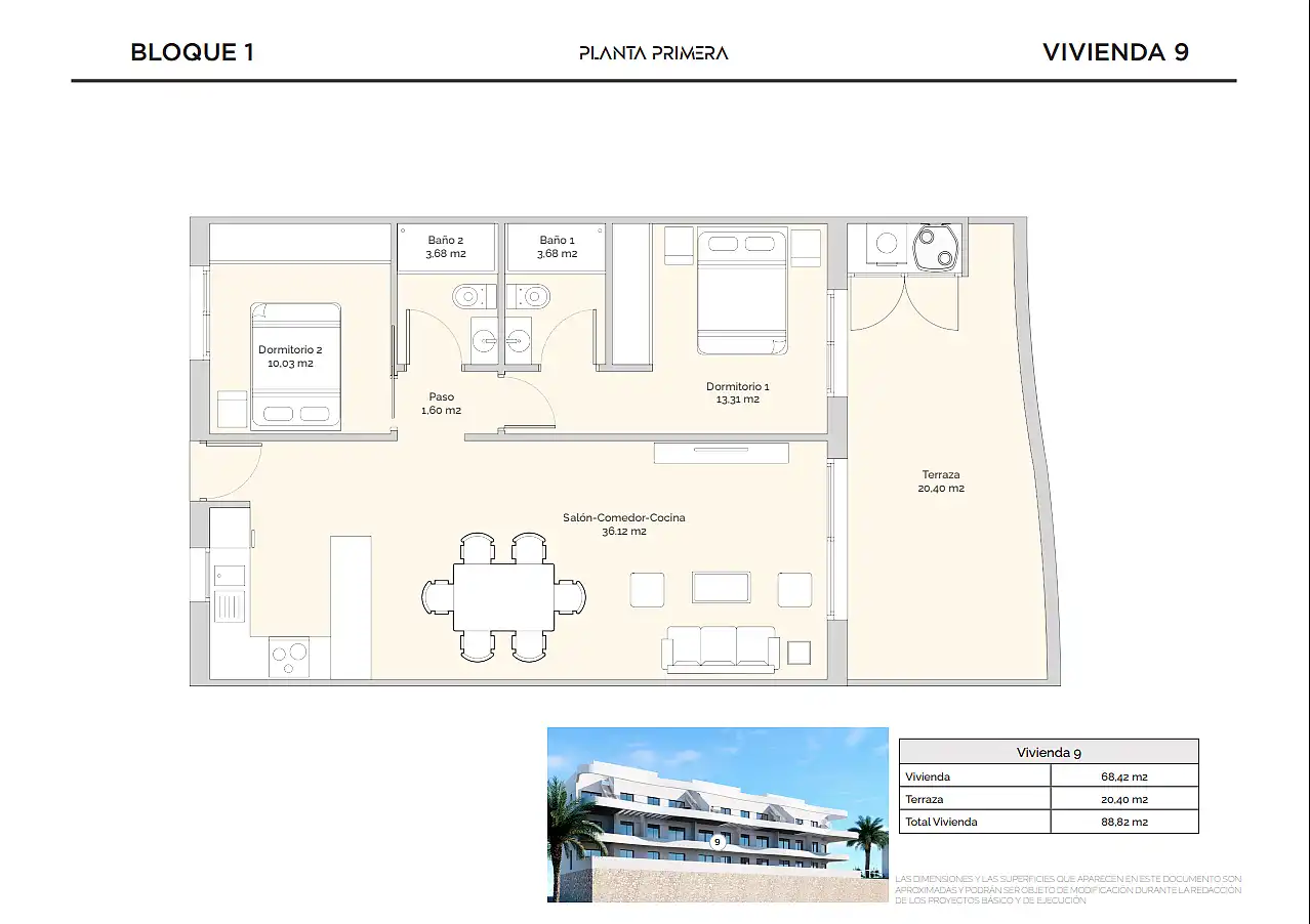 Apartamento con terraza en venta en Balcón de Finestrat - Terra Marina, imagen 19