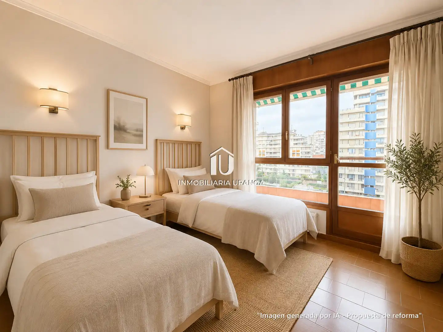 Schlafzimmer von Wohnung zum Verkauf in Laredo mit Heizung, Terrasse und Abstellraum