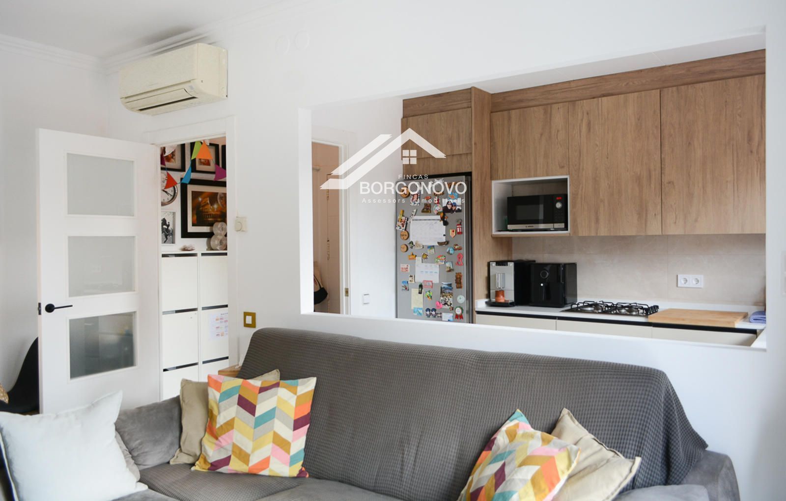 Sala de estar de Piso en venta en  Barcelona Capital con Aire acondicionado, Calefacción y Terraza