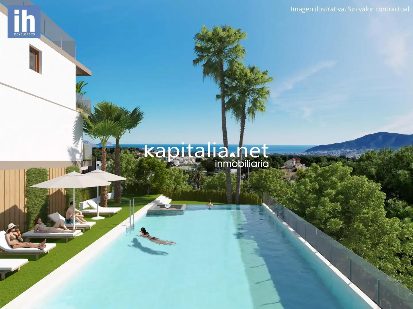 Jardín de Casa o chalet en venta en La Nucia con Aire acondicionado y Piscina comunitaria