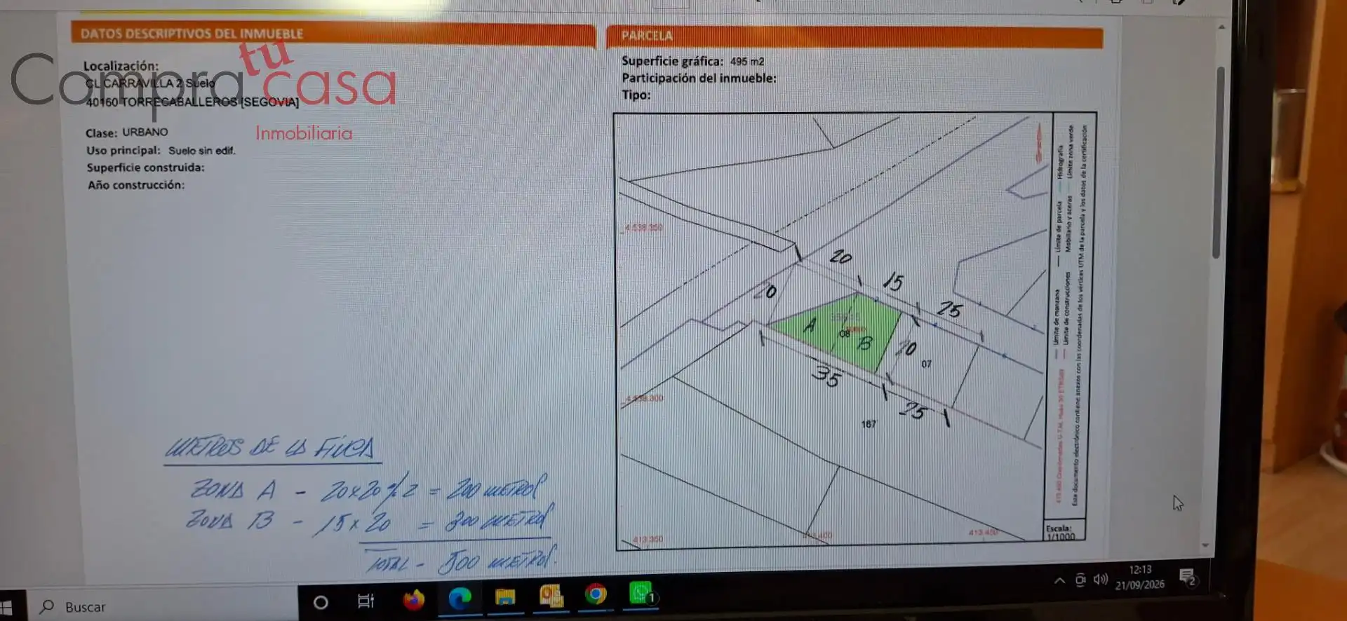 Residential land for sale in Calle Carravilla 2, imagen 4