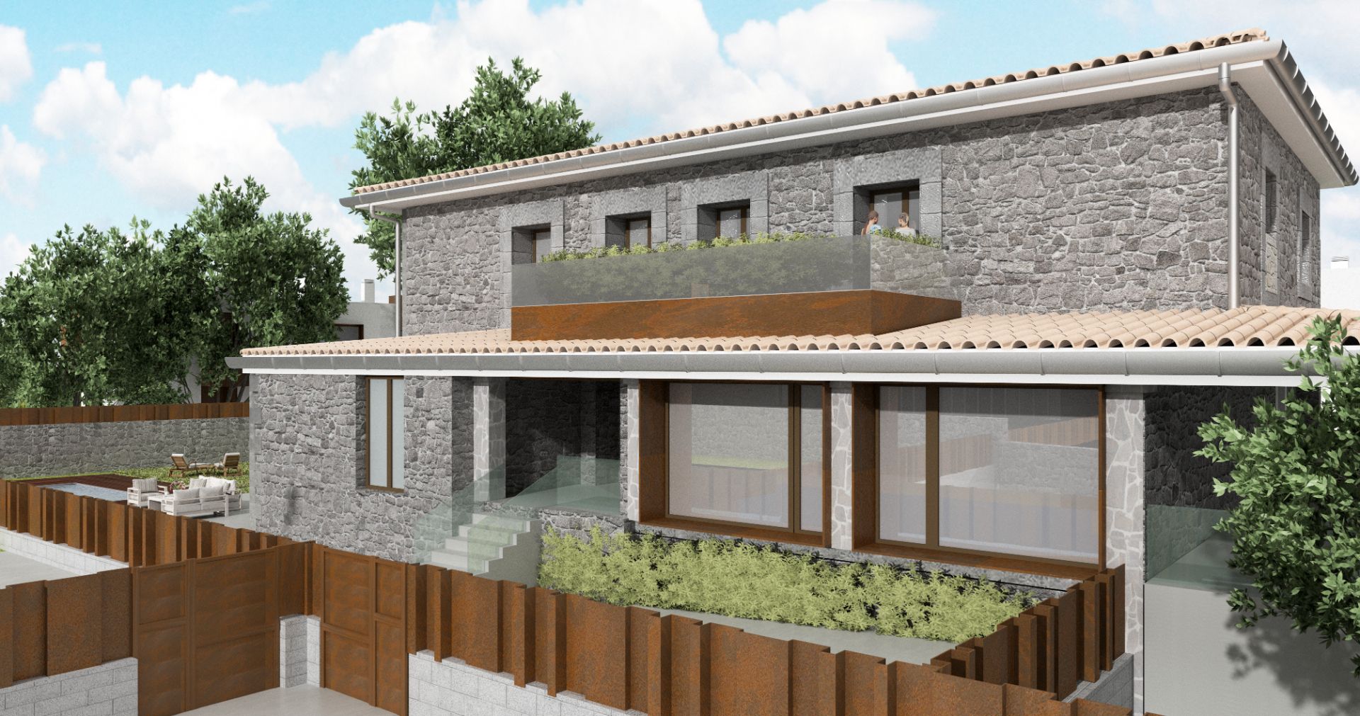 Vista exterior de Casa adosada en venta en Torrelodones con Aire acondicionado, Calefacción y Jardín privado